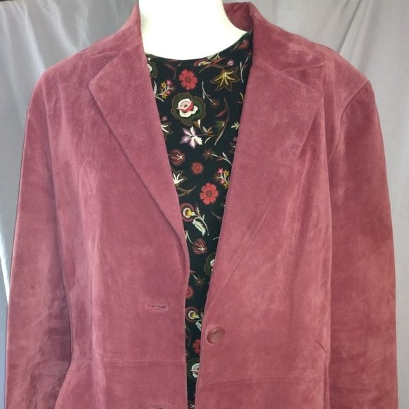 SIENA SUEDE LEATHER MAROON RED BURGUNDY FORMAL - Picture 1 of 6